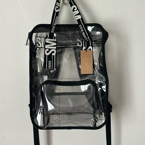 Steve Madden Clear Black backpack